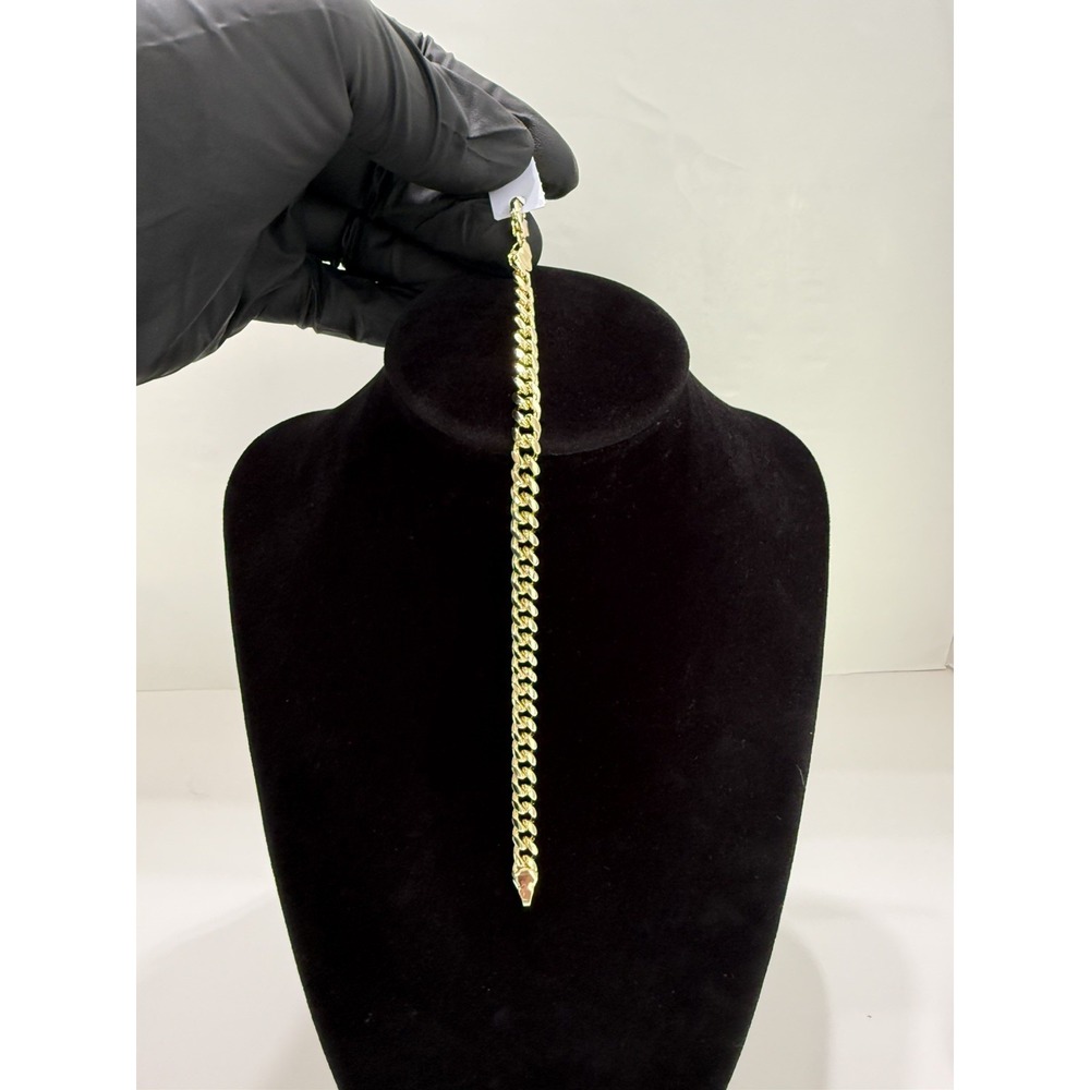 Cuban bracelet 14k gold filled size 7 6mm lobster clasp